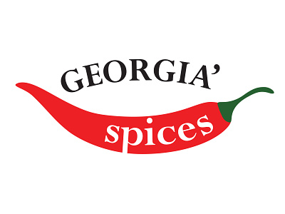 Georgia` spices branding identity logo logotype mark sign