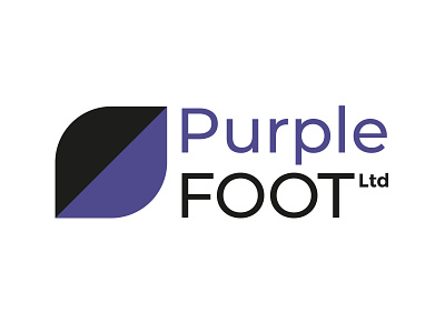 purple foot logo branding design identity logo logotype mark