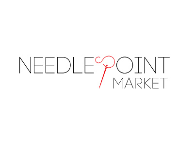 Needlepoint market brand branding design identity logo logotype mark sign typography
