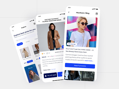 Fashion Store app design ecommerce fashion mobile ui ux