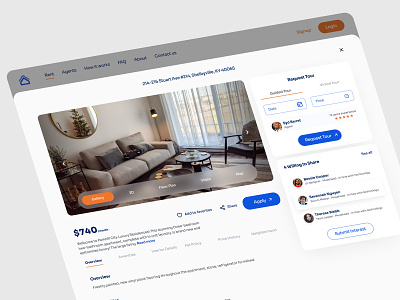 Shared Home Rental Website apartment apartment design app booking elite apartment house house rent mobile mobile app rent rent app rental rental app rental web rentals ui ux web