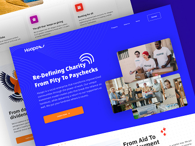 Hoopo Charity - Landing Page