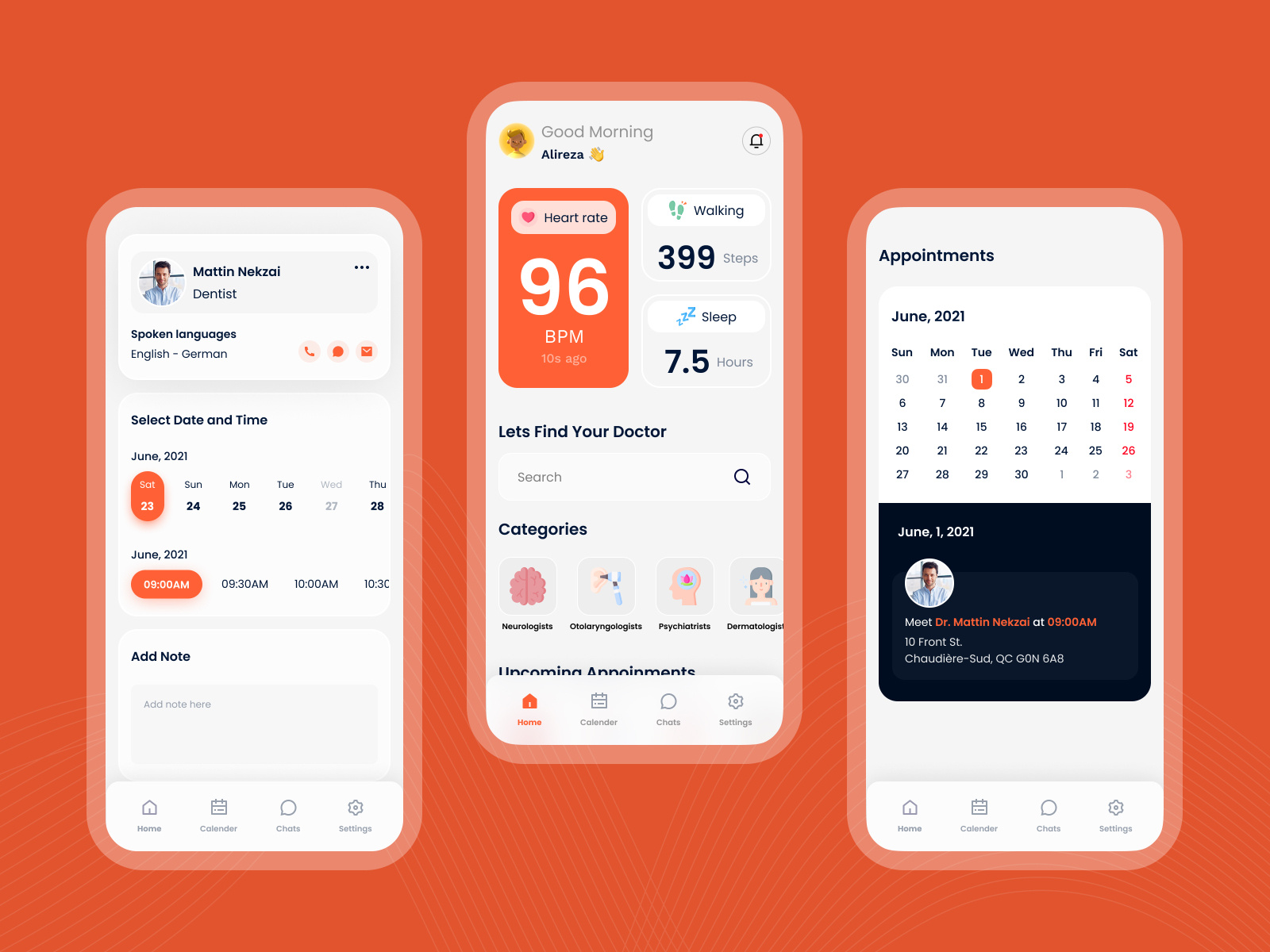 Health Care App by Alireza Shahsavary for Duxica on Dribbble