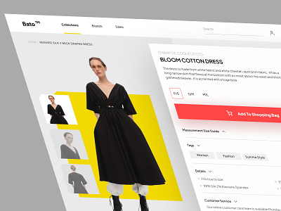 E-commerce - Product Page cart clean clothes clothing e commerce e-commerce ecommerce fashion fashion brand landing page model onlineshop product product cart product page shop shopify web website design