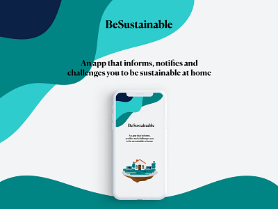 BeSustainable App design illustration responsive ui ux vector visual design