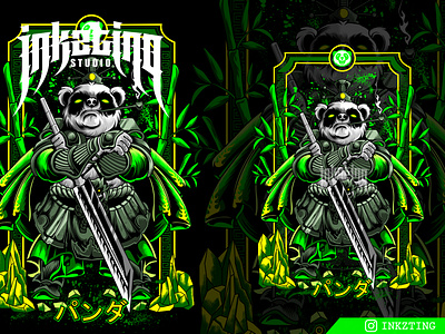 DB 8 apparel artwork clothing clothing brand clothing design concept darkart illustration kuma kuma warrior merchandise merchandise design panda panda illustration vector warior