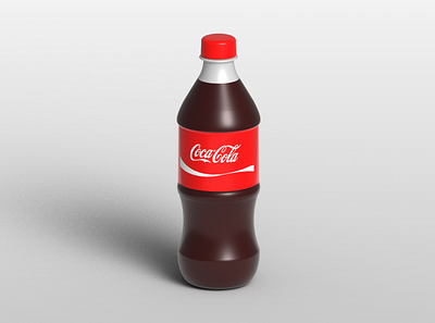 3D Coca Cola Bottle Design 3d design graphic design illustration model