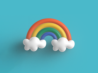 3D Rainbow Design 3d design graphic design illustration model