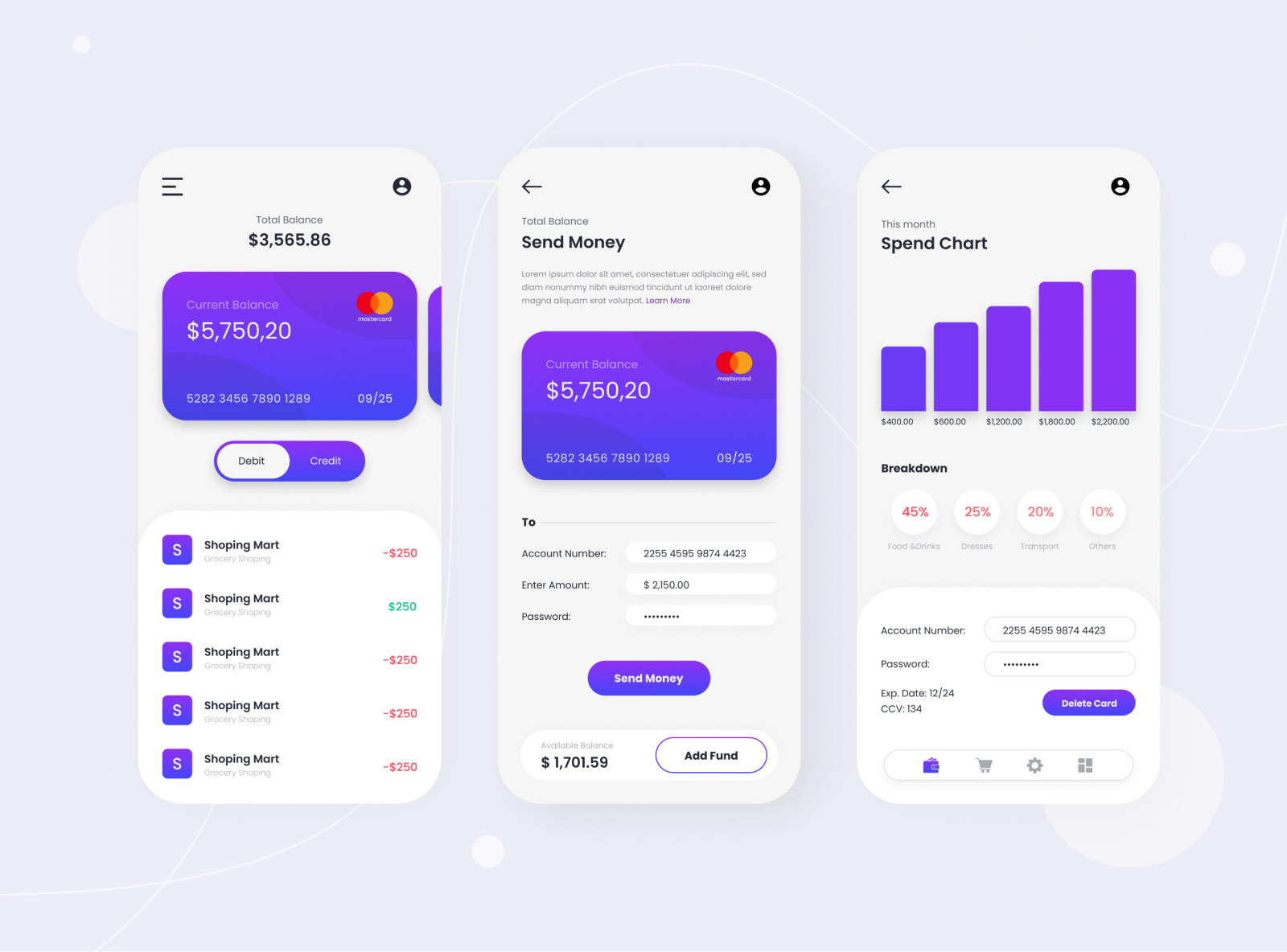 Wallet App by Rohan Kumar on Dribbble