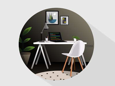 Home Office Illustration