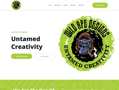 Untamed Creativity agency website creative agency designer website concept website design