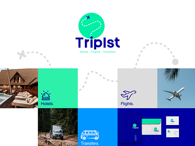 Tripist Tourism branding design flat identity istanbul logo modern studyohantr tourism travel trip