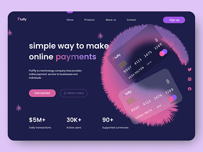 payment app landing page