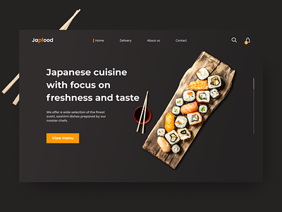 japanese food landing page