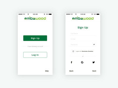 Sign up  Daily UI #001