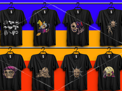 Halloween T-Shirts Design Bundle