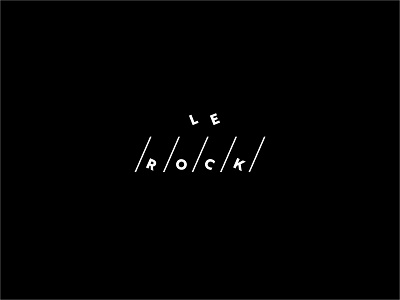 LE ROCK | MUSIC SCHOOL brand branding logo mark music symbol