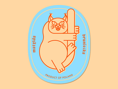 Cat sticker animal branding cat illustration mark sticker symbol