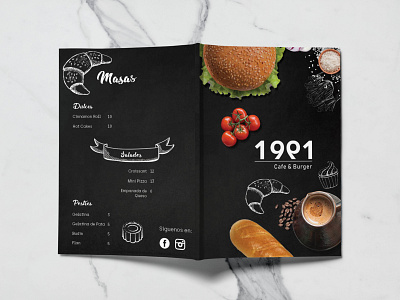 1991 menu exterior cover branding design graphic design menu card menu design print design