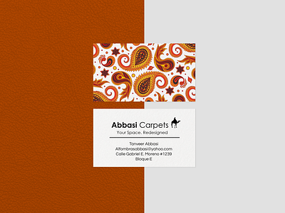 abbasi carpets business cards