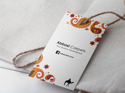 abbasi carpets branding tags