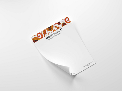 abbasi carpets branding paper branding branding and identity corporate identity design graphic design print design typography