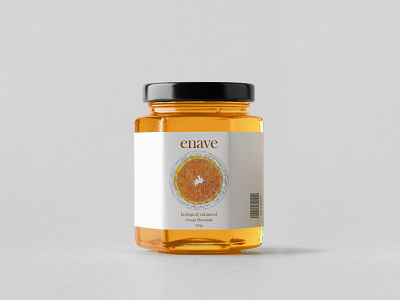 Enave orange marmalade label adobe photoshop cc branding branding and identity content creation design graphic design illustration print design typography