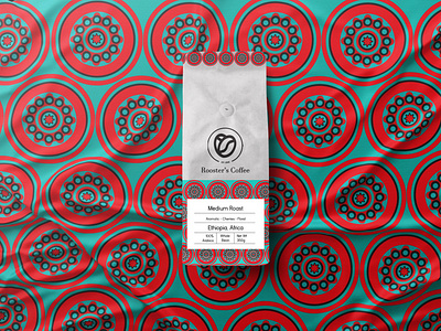 Ethiopian Single Origin Coffee Packaging for Rooster's Coffee
