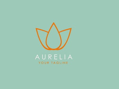 AURELIA app branding design desinger logodesign logogram logos logotype minimal monogram logo