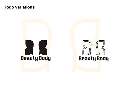 Beauty Body Logo branding design desinger logo logodesign logotype minimal monogram monogram logo typography