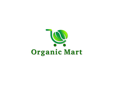 Organic Mart Logo branding design desinger graphic design illustration logo logodesign logotype minimal monogram logo ui