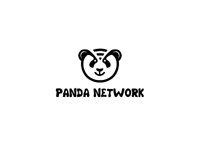 Panda Network Logo branding design desinger illustration logo logodesign logotype minimal monogram logo ui