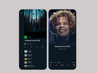 Music player UI design