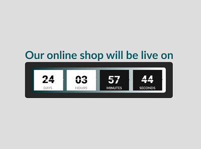 Countdown timer dailyui ux vector