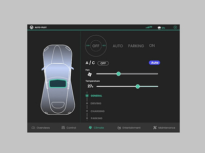 Car interface design.