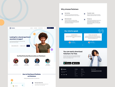FlatShare design ui ux web