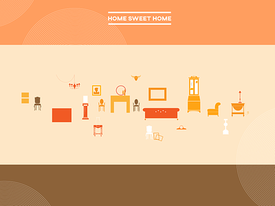 Home Sweet Home branding design flat illustration logo minimal vector website