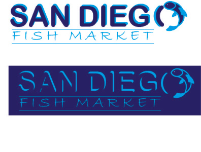 Fake Project- San Diego Fish Market adobe aobeillustrator branding design fish fishmarket icon illustrator logo market sandiego simple typography ui