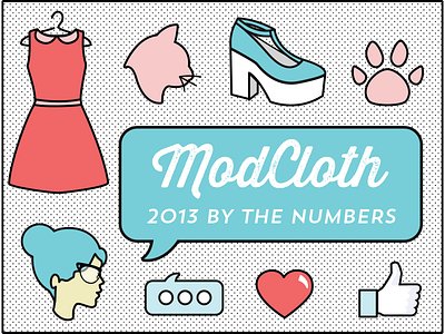 ModCloth 2013 Infographic illustration infographic