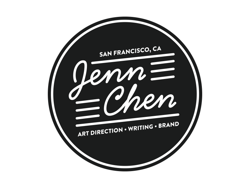 Badge for Jenn Chen logo badge brand