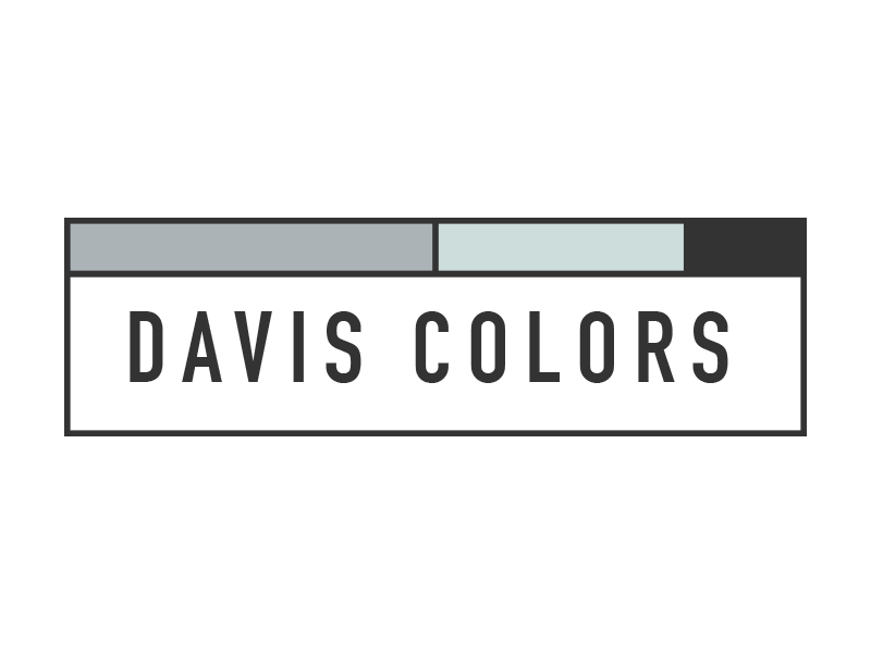 Davis Colors identity brand color block logo