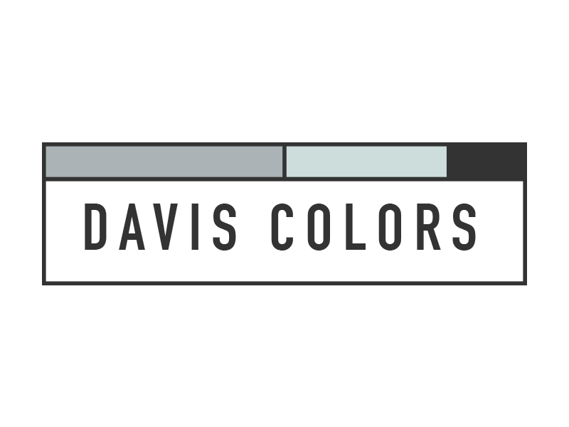 Davis Colors brand color block identity logo