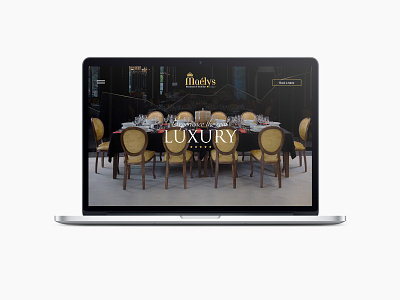 Maélys Website black design logo restaurant royal uidesign web design
