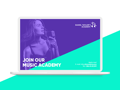 Music Academy - Banner Concept academy concept music ui user interface