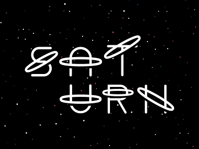 Saturn Display Font clean display dribbble font galaxy project saturn typography