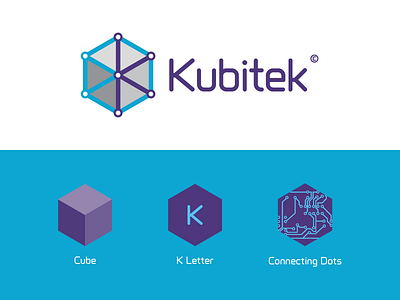 Kubitek Logo Concept branding concept cube design developing identity isometric logo software technology