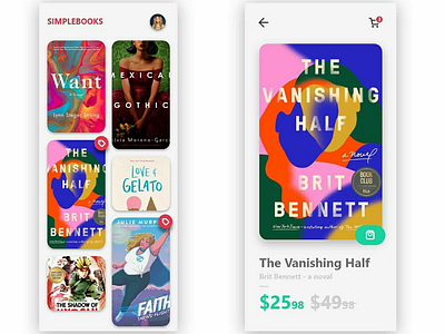 Book store UI adobe ui ui design uiux xd