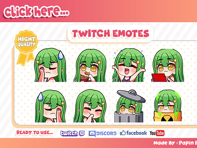 Chibi Twitch Emotes