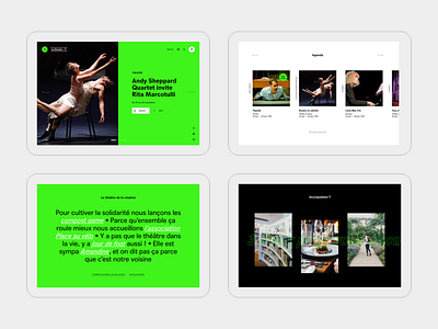 Grand T website - Homepage culture design theatre typography ui ux web website