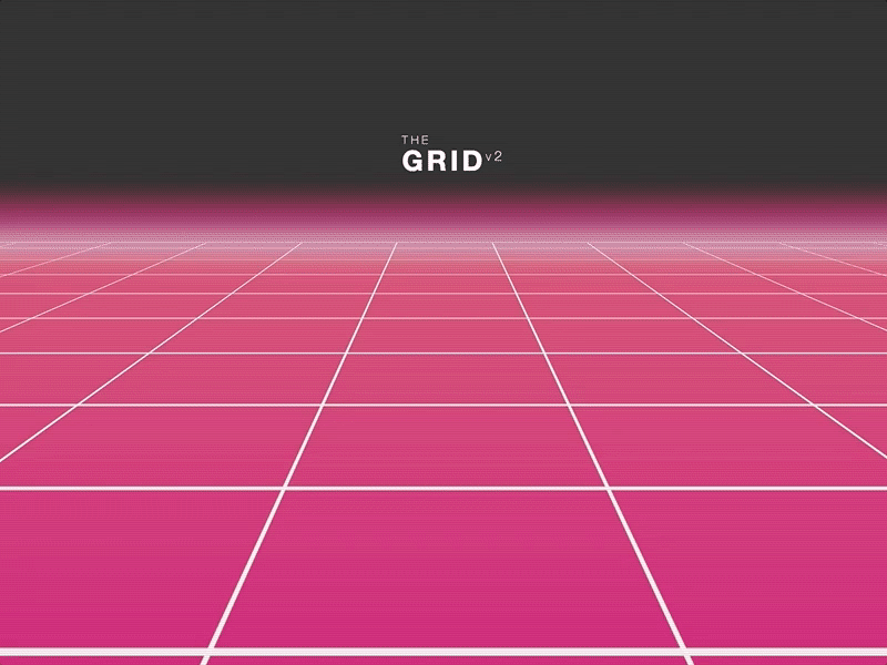 The Grid v2 80s css grid outrun retro